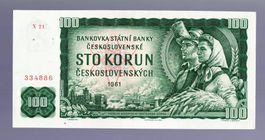 Czecoslovakai 100 korun serie X21 UNZ
