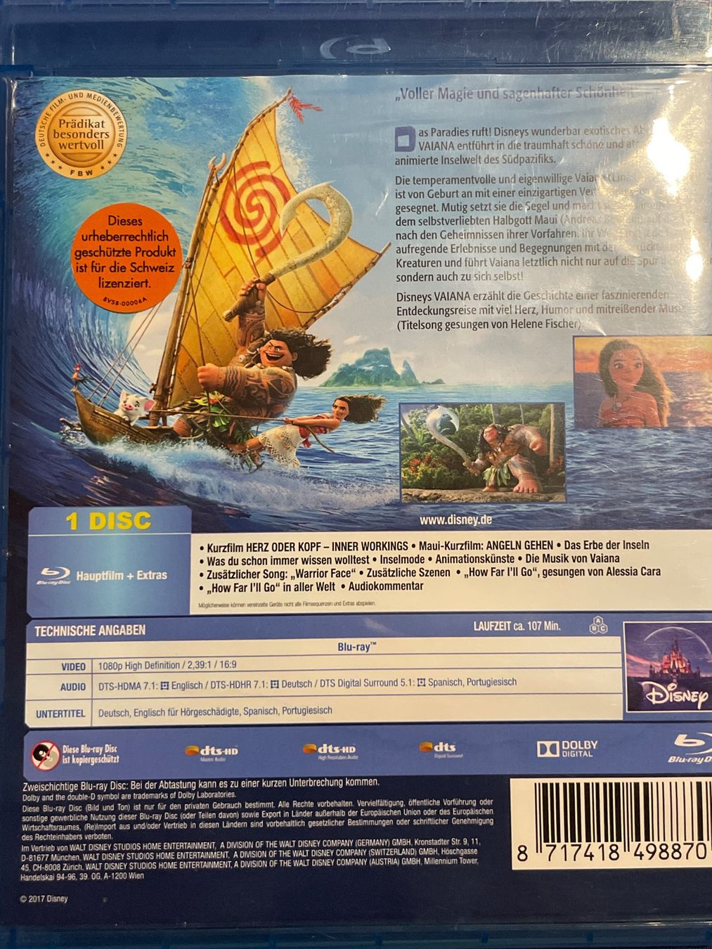 Tutti i DVDs: Vaiana  (2016) – Usato da Waldenburg venduto da Gonzo8 1