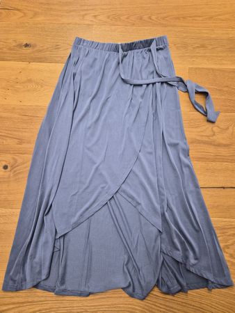 Damen Rock Wickeloptik blau Grösse XL