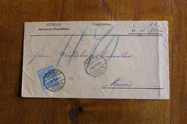 1875 NN-Brief, EF, gel. Zürich nach Muri