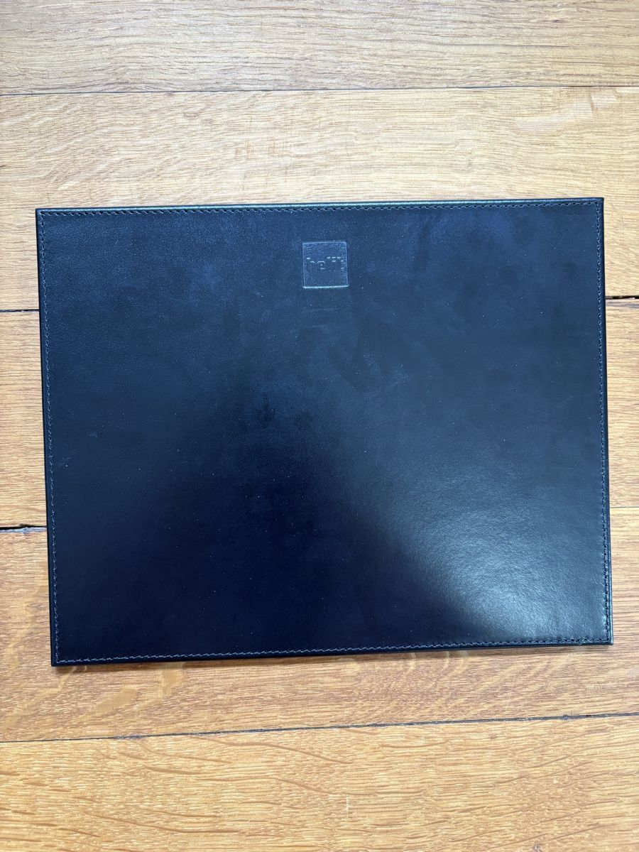 Tapis de souris: Mousepad Helit echtes Leder schwarz – Neuf avec emballage d'origine à Zürich par my_butterbrot 1