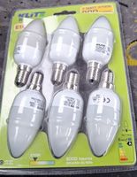 Lot de 6 Ampoules LED E14, 7W, Lumière Chaude - Neuves!