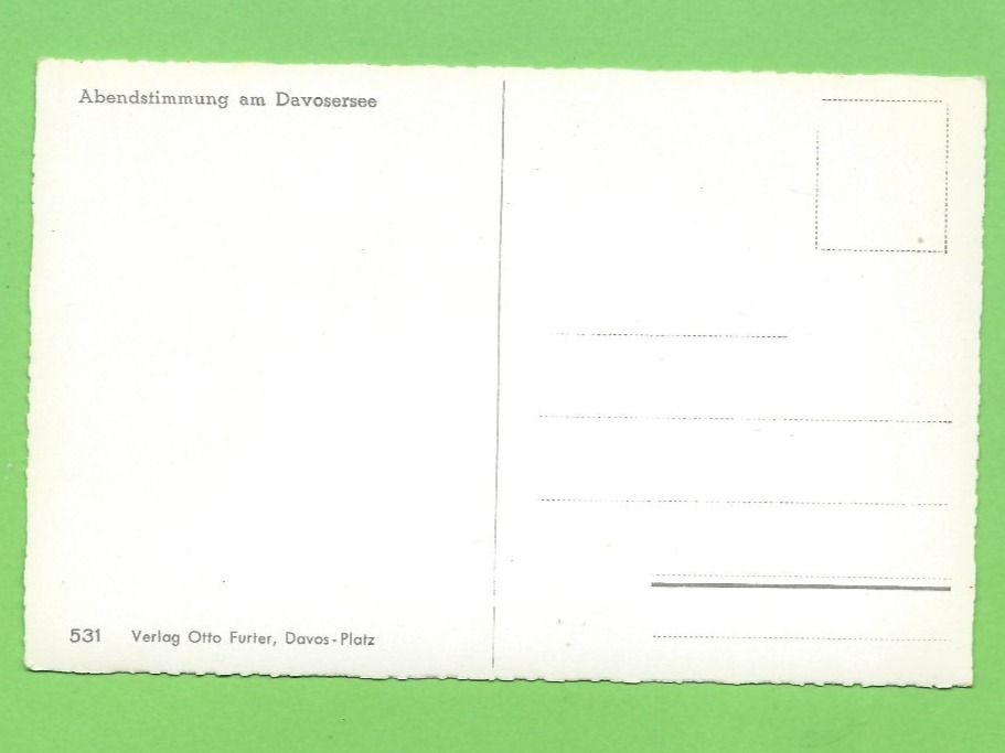 Cartoline postali: Abendstimmung am Davosersee – Nuovo (secondo la descrizione) da Zürich venduto da t24_de 1