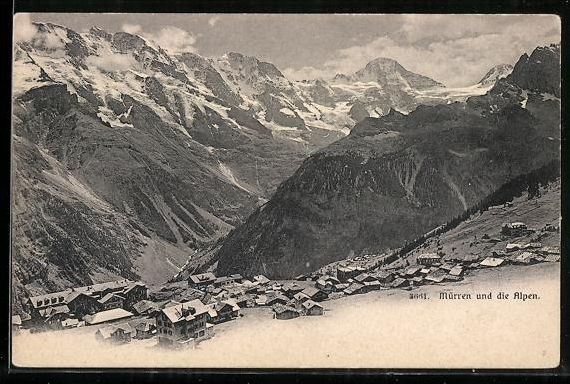 Cartes postales: AK Mürren, Totalansicht, Alpen – D'occasion à Berlin par bartko-reher