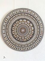 Grosses Mandala auf Holz, Kunst, Bild, Gemälde