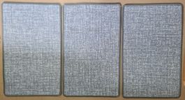 3 Stk. Türvorlege Fussmatte Eingangsteppich 80x50cm