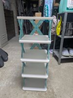 étagère à chaussures verticale en plastique / Schuheregal
