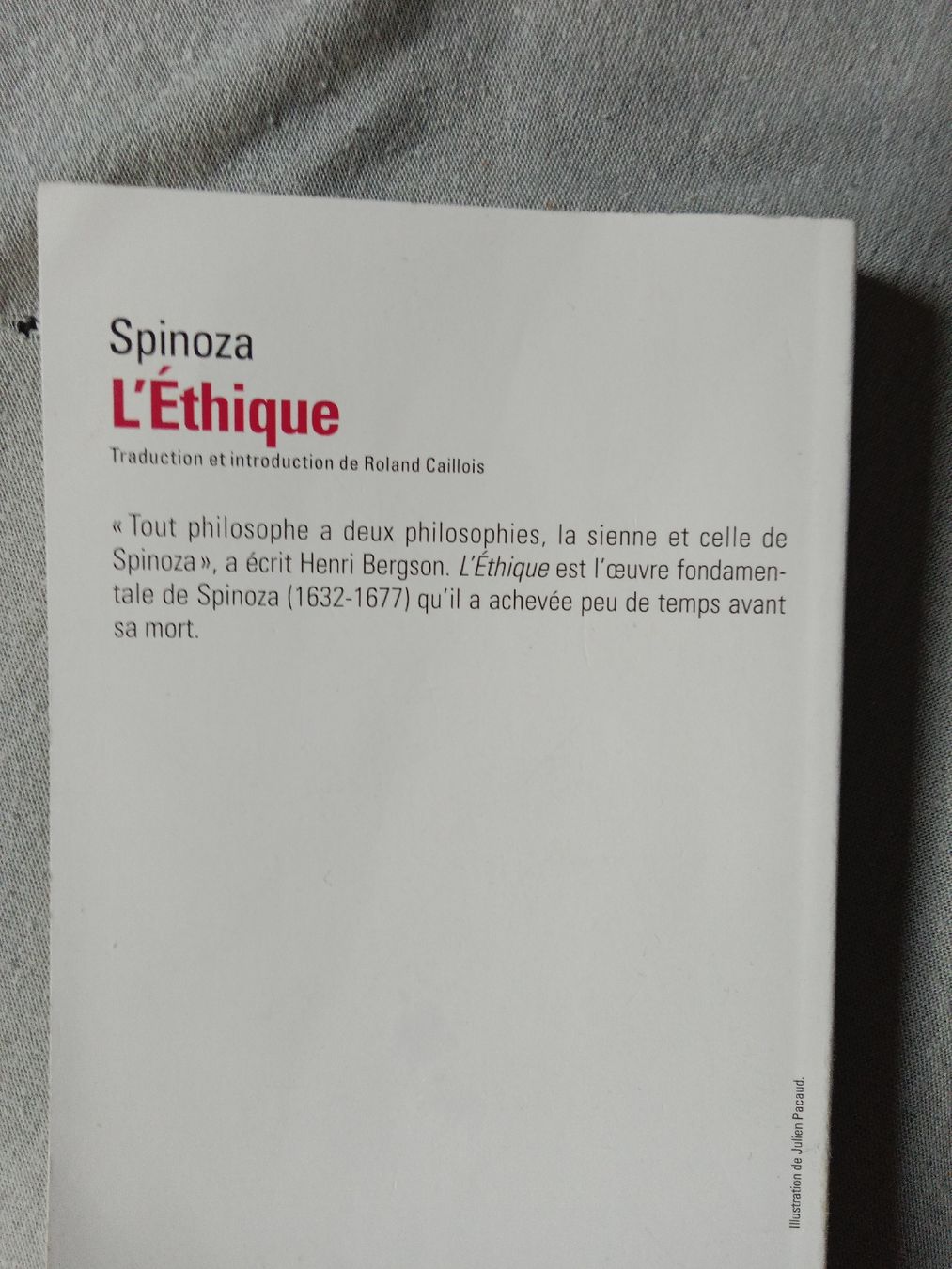 Bücher: Spinoza - L'Éthique, folio essais. – Neu (gemäss Beschreibung) aus Fully von der_hg9r 1