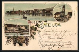 Litho Meilen, Gasthof zum Löwen, Ortspa