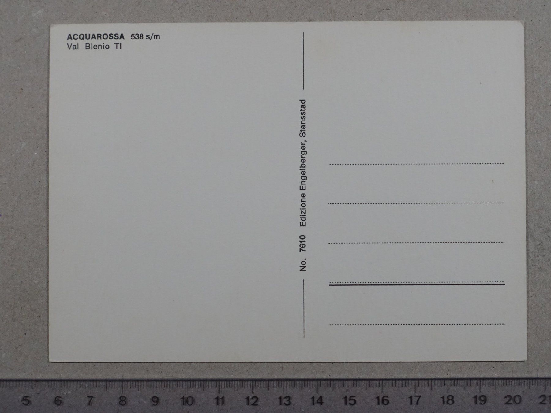 Cartoline postali: Acquarossa, Val Blenio – Usato da Lenzburg venduto da fh1 1
