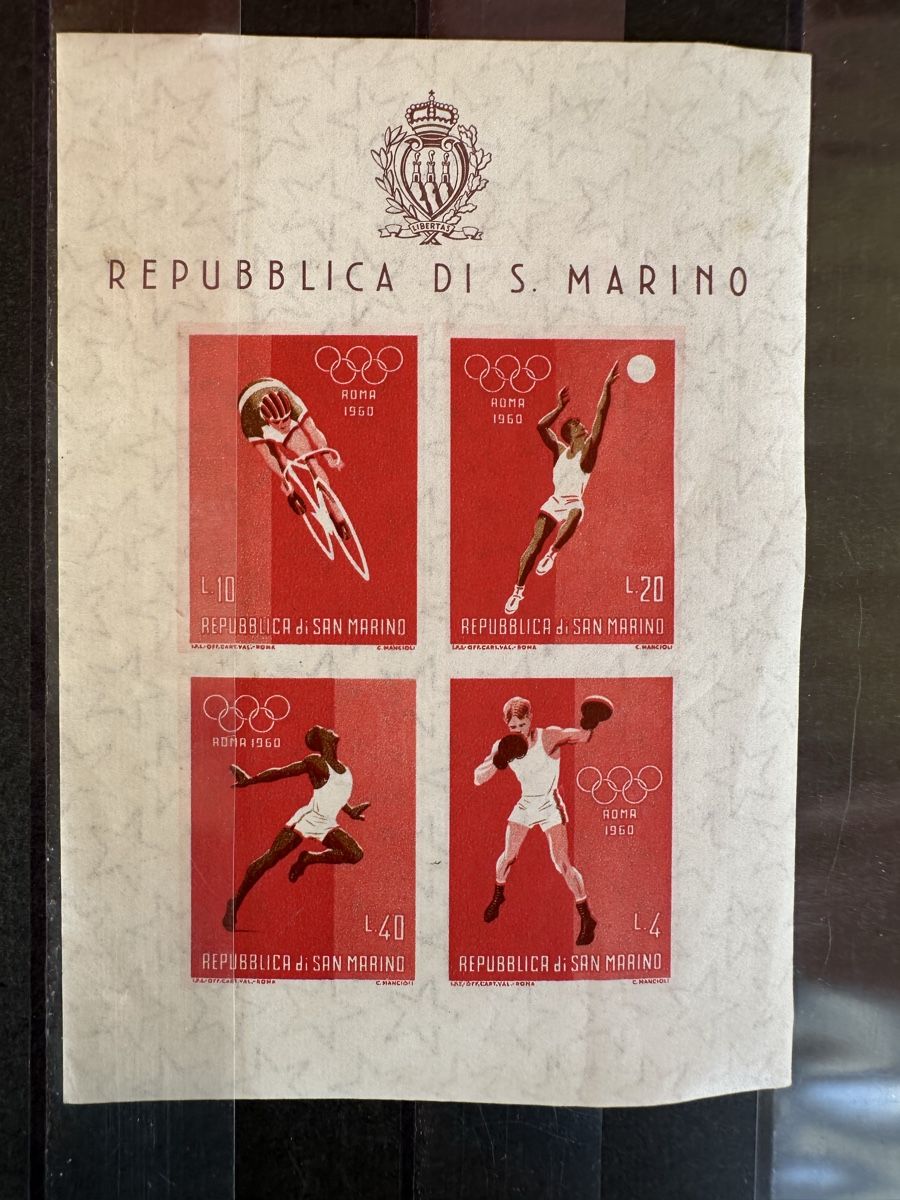 Alle Briefmarken: San Marino - 1960 Block 6 ** – Gebraucht aus Schmitten / FR von Samsara169
