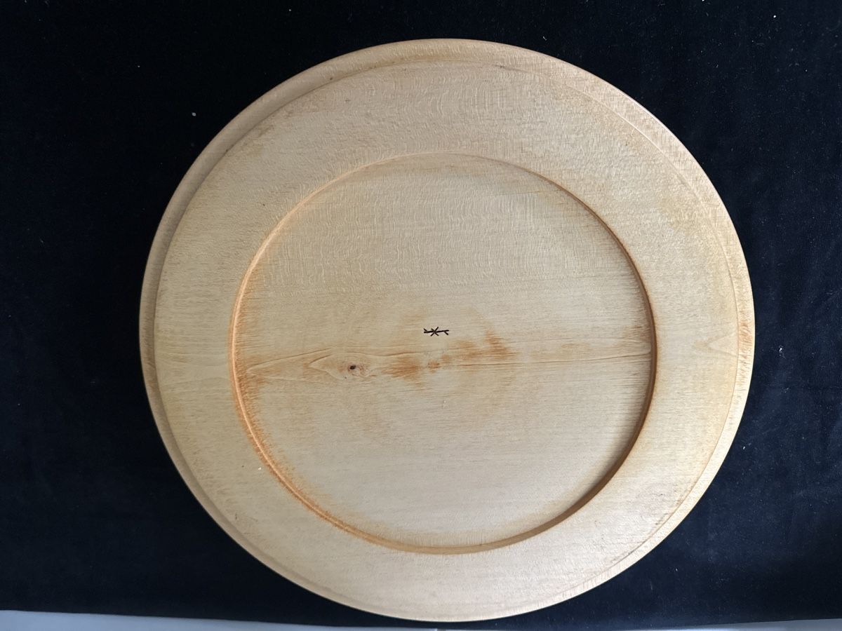 Piatti di portata: Rustikales Holztablett, Durchmesser 30cm, Vintag – Usato da Zürich venduto da Chaeffeler 2