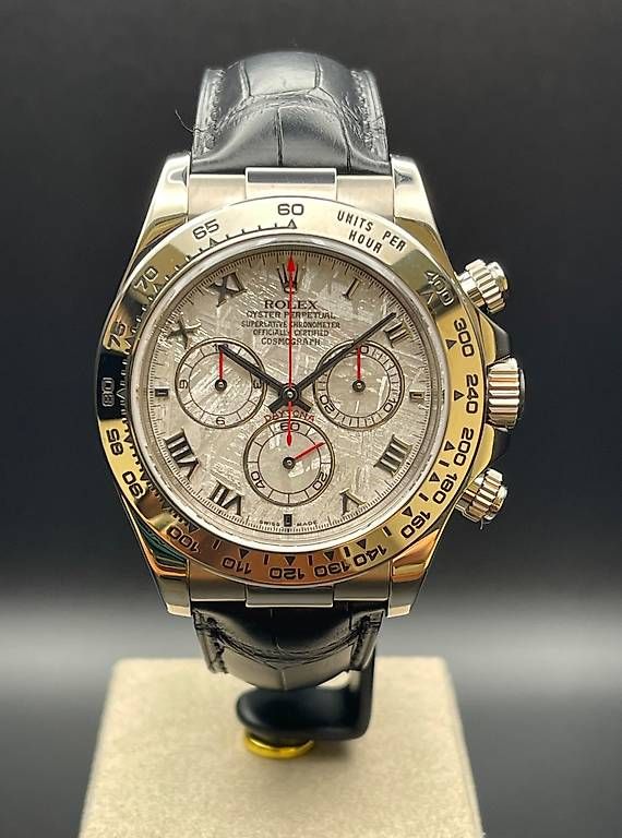 Rolex Orologi: Rolex Daytona Ref. 116519 Meteorite White Gold Full Set 2006 – Usato da Lugano venduto da luganotopwatches