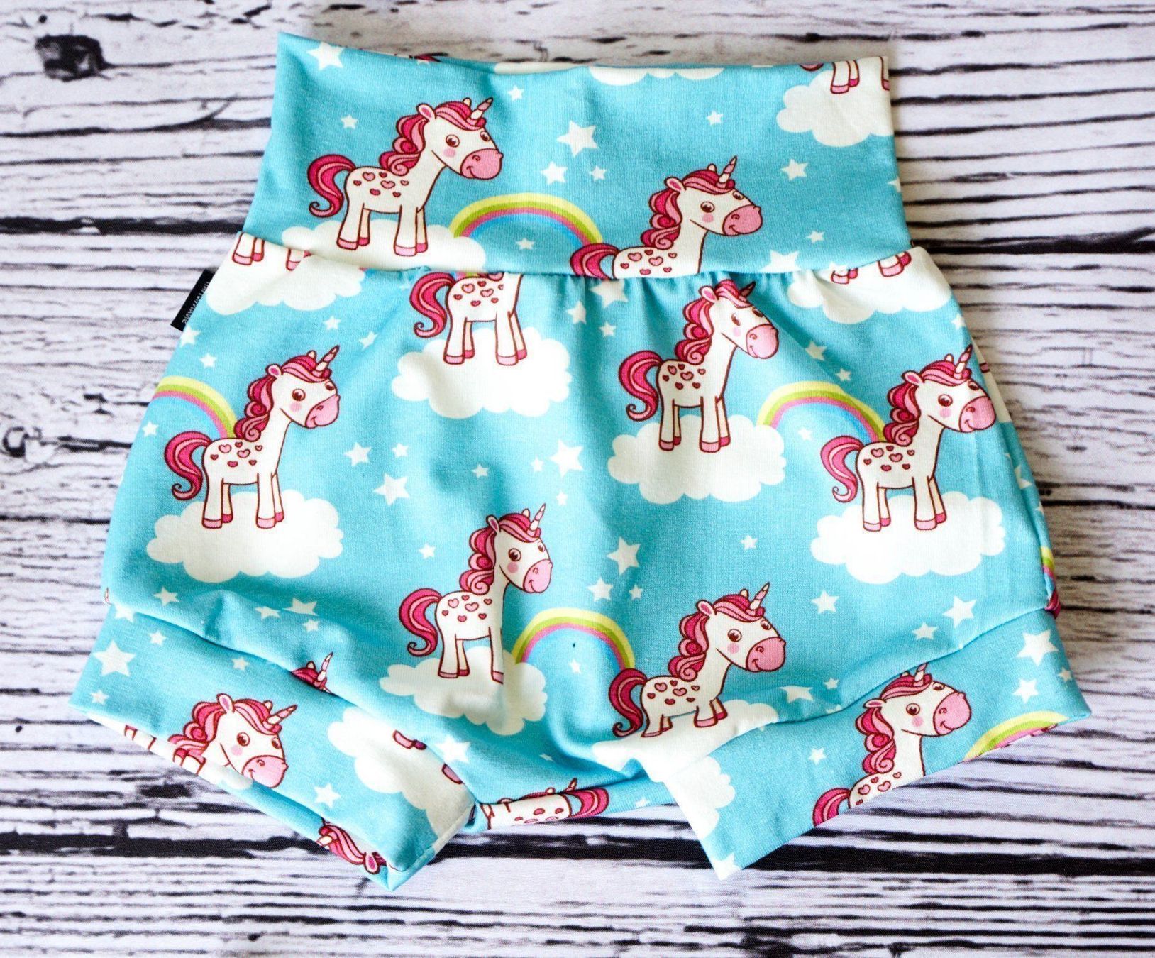 Pantaloni: Kurze Hose mit Einhorn 74/80 NEU – Nuovo e nell'imballaggio originale da Zürich venduto da sambaum