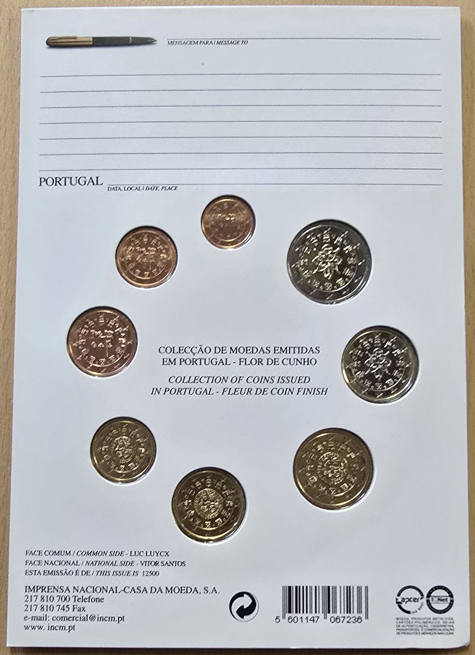 Tutti le monete: EURO set 2010 Portugal – Nuovo e nell'imballaggio originale da Zürich venduto da VLcoins 1