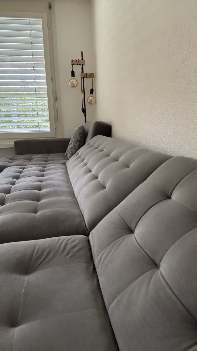 Divani: 5 Seater U-Shaped Modular Velvet Sofa – Usato da Stallikon venduto da F_K_25 7