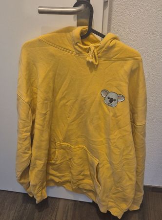 Colby Brock Pullover gelb Grösse XXL mit Koala Motiv