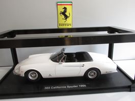 FERRARI 365 California Spyder Weiss KK Scale 1:18 OVP NEU !