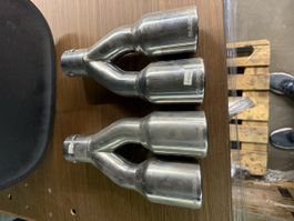 ASSO Sportauspuff Endrohre Edelstahl - Top Zustand!