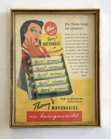 Thomy Mayonnaise - Alte Rahmenwerbung /Réclame encadrée 1951