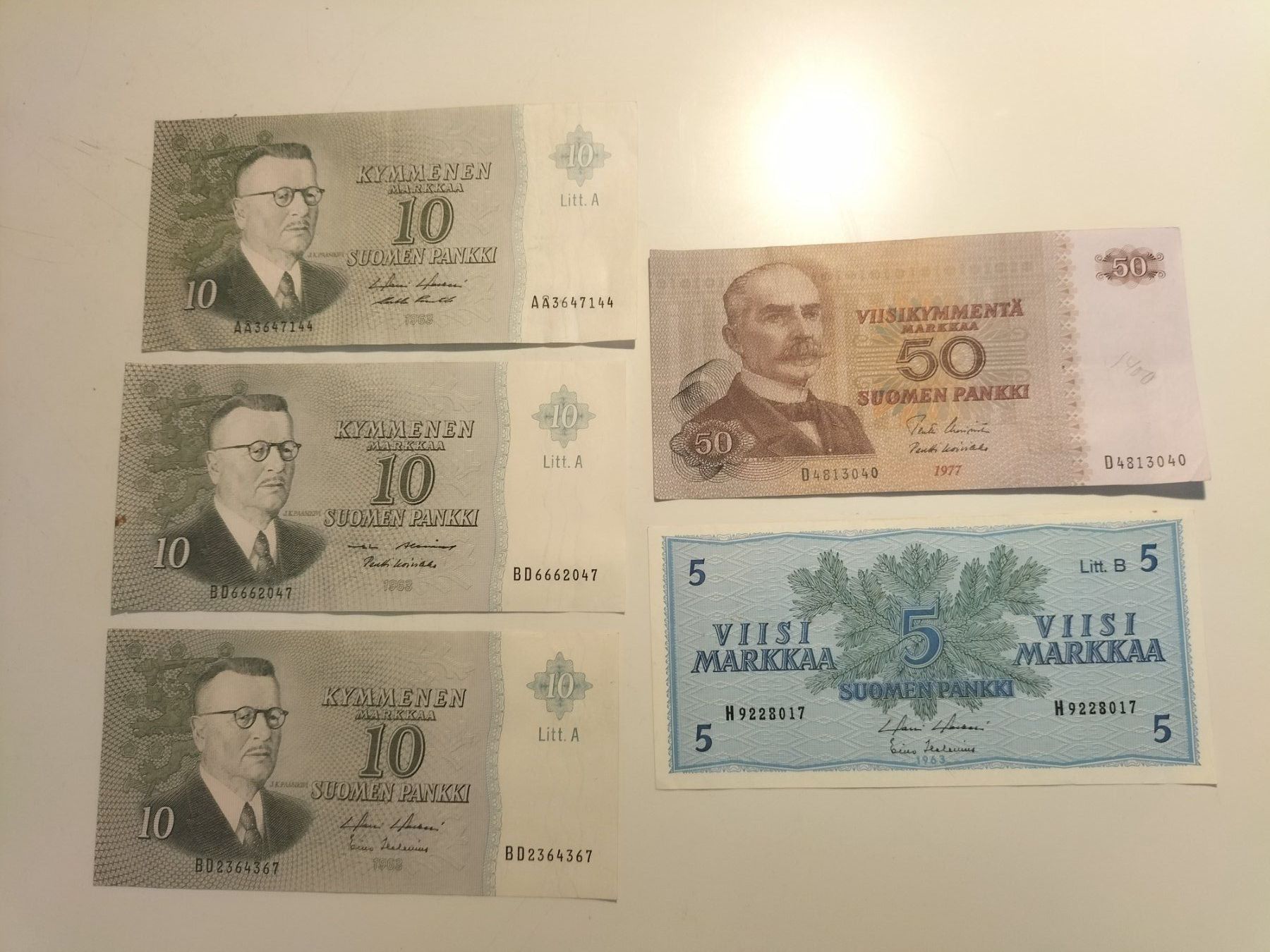 Banknoten: Finnland - Banknotensammlung – Gebraucht aus Innerberg von simon30432
