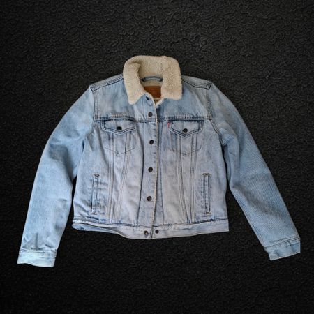 LEVI'S PREMIUM Veste en Jean Sherpa (Moumoute) Taille L