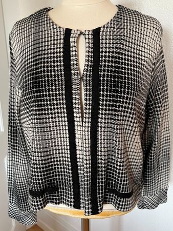 Colora Damen Jacke, Gr. L, Schwarz/Weiss, NEU