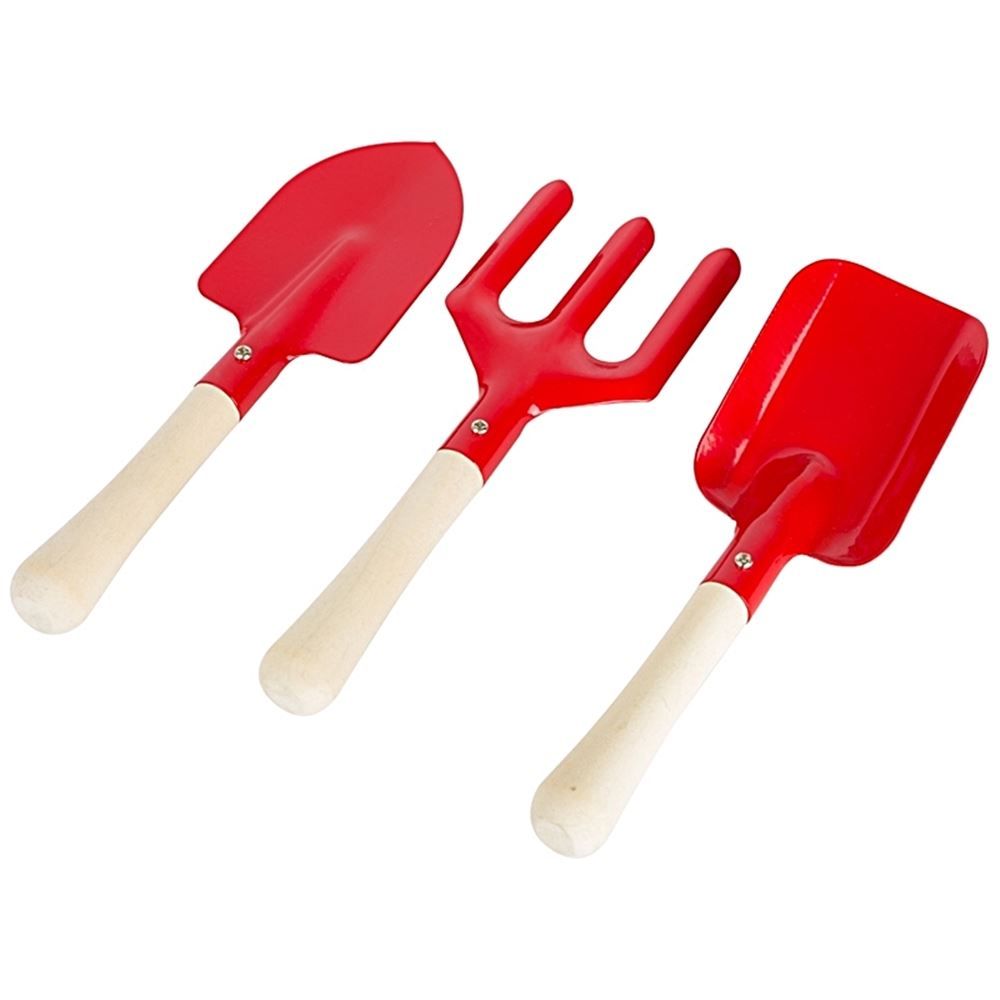 Alle Werkzeuge: Sandkisten Set: 2 Schaufeln, 1 Harke rot – Neu und originalverpackt aus Wettingen von Swala 1