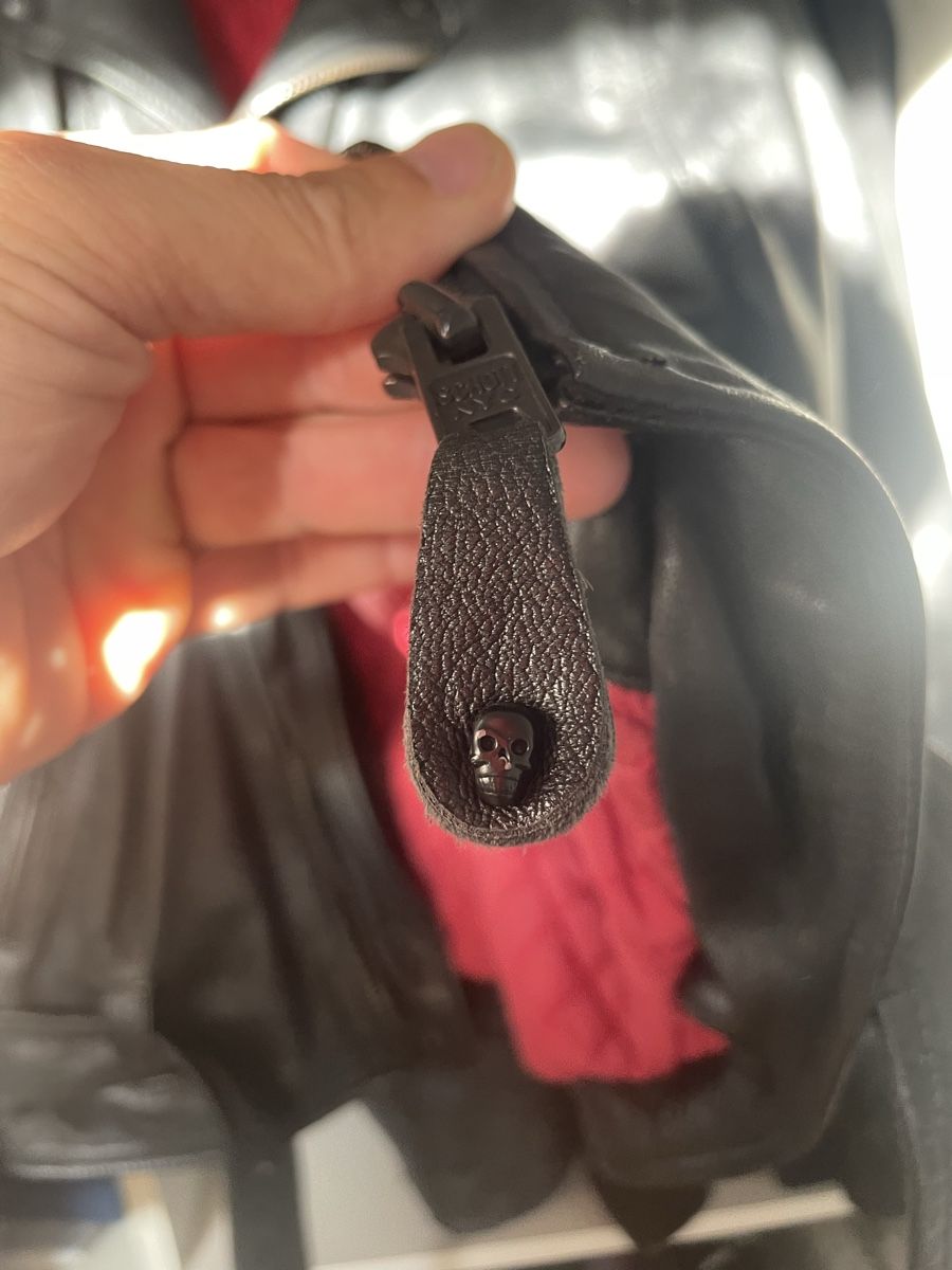 Schott Giacche: Schott Lederjacke schwarz Lammleder Grösse L – Usato da Tamins venduto da Riiber 8