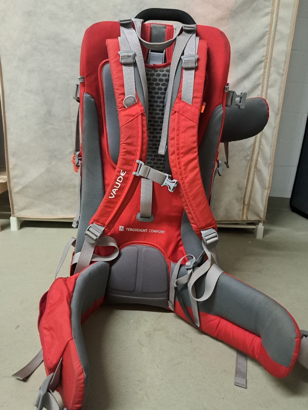 Vaude Marsupi portabebè: Kindertragerucksack VAUDE rot – Usato da Schaffhausen venduto da lumpi1979 1