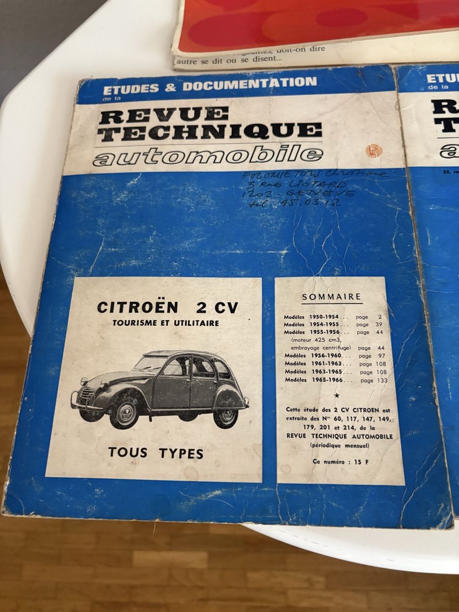 Riviste & Magazine: Revue technique Citroën et Volvo  – Usato da petit lancy venduto da FerreiraLuis 1