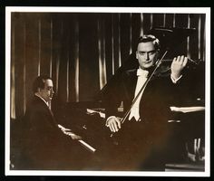 Fotografie Yehudi Menuhin und Adolph Bal