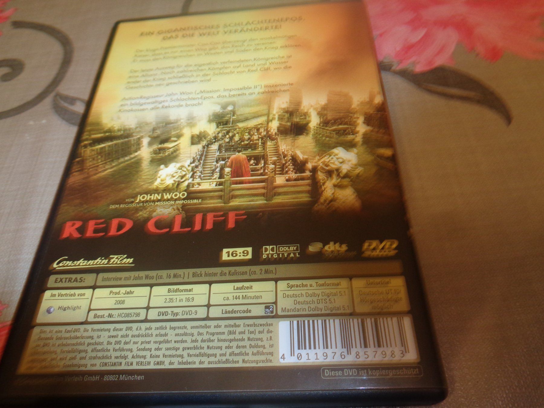 Tutti i DVDs: Red Cliff (DVD) – Usato da Olten venduto da Disc-Verkauf 2