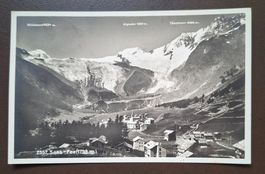 Ansichtskarte Saas-Fee mit Bergen, datiert 1929