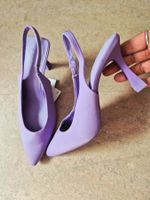 STRADIVARIUS PUMPS 37 VIOLETT NEU SCHUHE SLINGPUMPS TOP