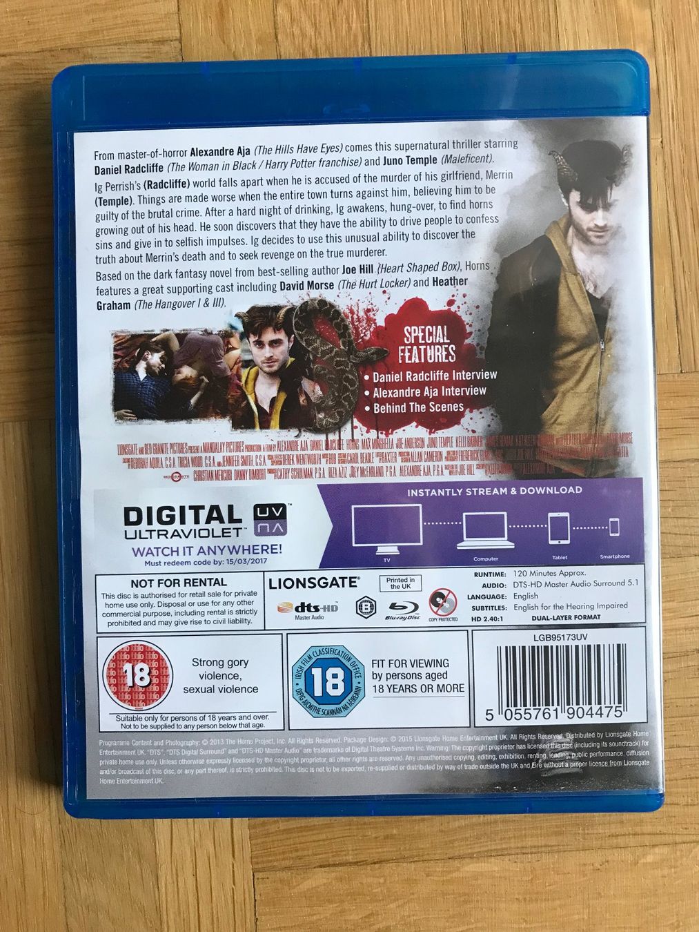 Tutti i DVDs: Horns - Blu-ray – Nuovo (secondo la descrizione) da Zürich venduto da Malcom 2