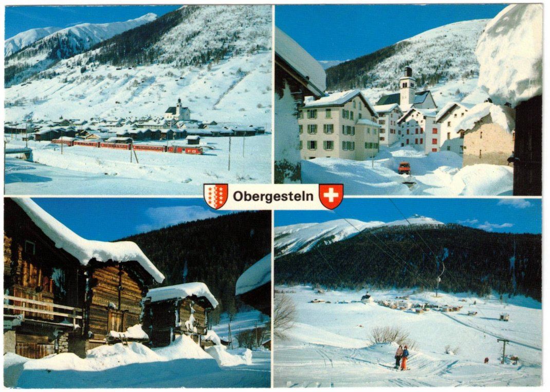 Cartoline postali: Obergesteln - 4 Bild AK – Usato da Binningen venduto da Mountainrider