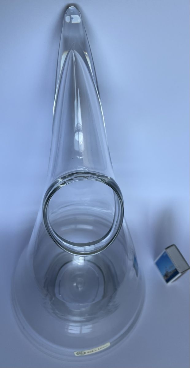 Glasi Hergiswil Caraffe: Design Dekantierkaraffe Glasi Hergiswil Robert Niederer – Nuovo (secondo la descrizione) da Oberhofen Thun'see venduto da SwissTreasure 6