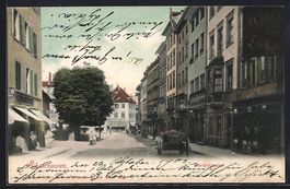 Schaffhausen, Vordergasse mit Geschäfte