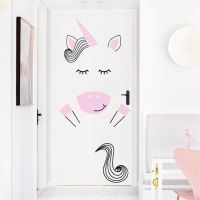 Sticker Licorne autocollant mural