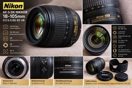 Nikon AF-S DX NIKKOR 18–105 mm f/3.5–5.6G ED VR