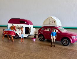 Schleich Set Pferd, Auto und Transporter