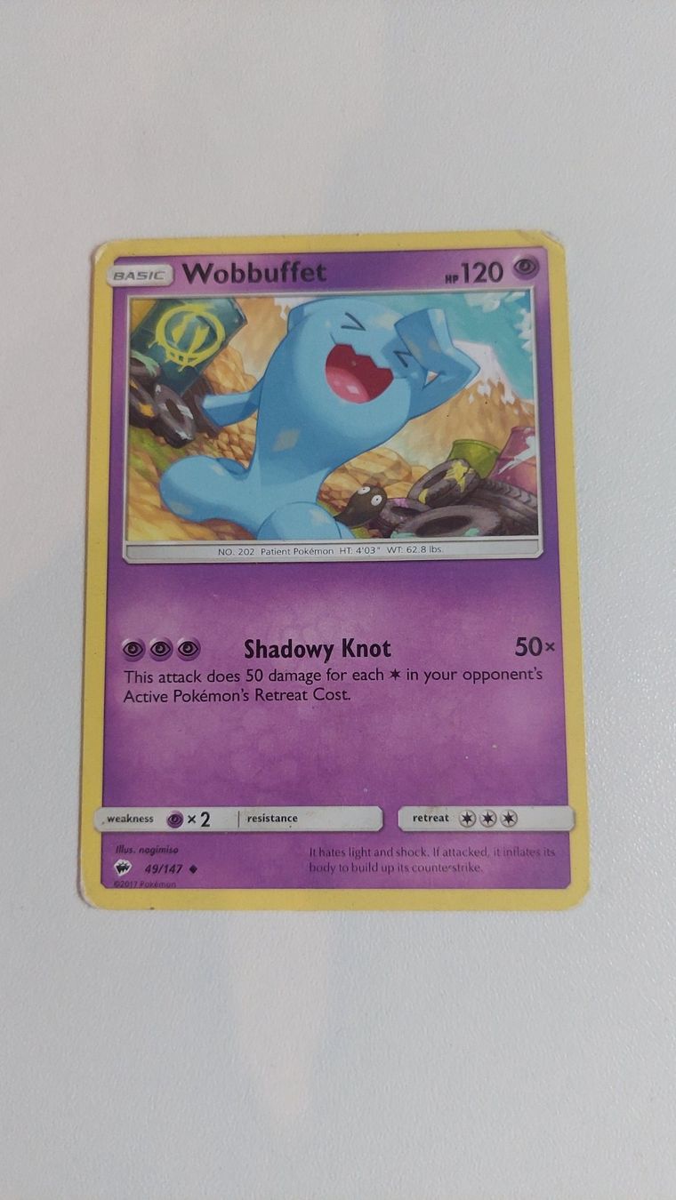 Pokémon Carte collezionabili: Pokemon Karte - Wobbluffet 49/147 – Usato da Erlinsbach venduto da pfunky