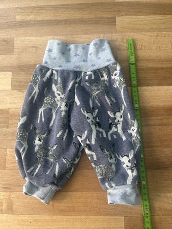 Baby Hose Reh-Muster blau ca Gr 74 guter Zustand