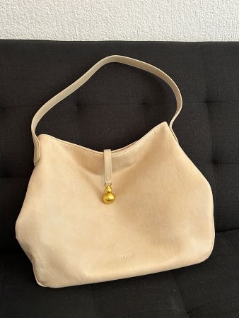 Beige Synthetic Leather Bag