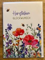 Karte /Geburtstagskarte Herzlichen Glückwünsch NEU OVP