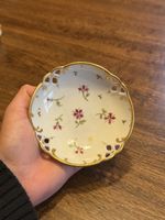Antike Schmuckschale/Konfektschale, Goldrand, Vintage!