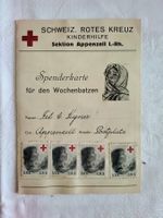 AI Appenzell Spenderkarte Schweiz. Rotes Kreuz