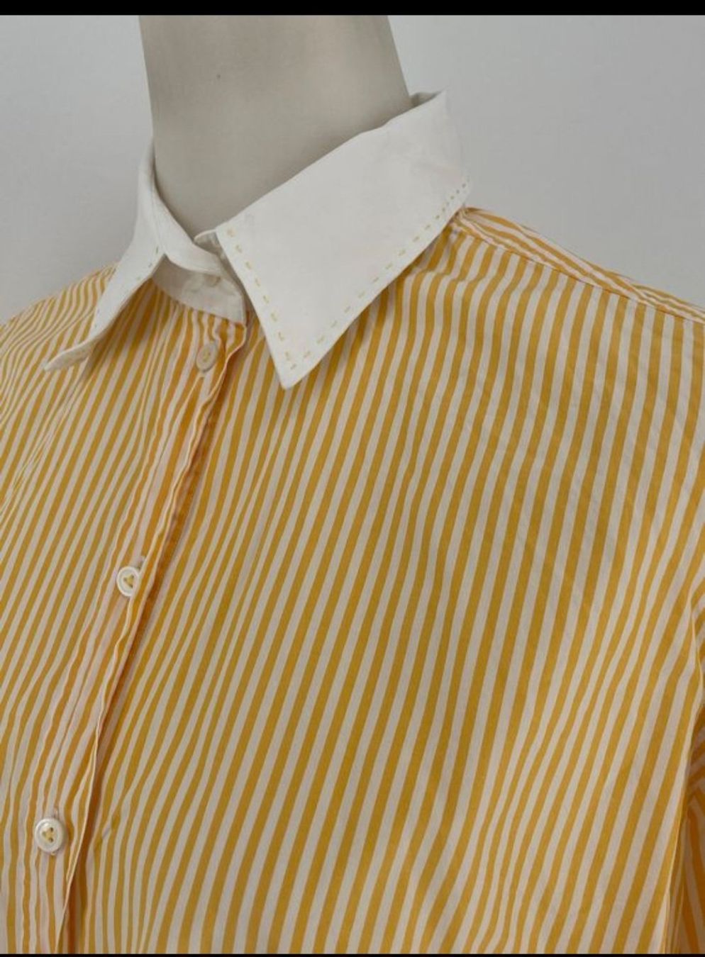 Van Laack Camicette: Bluse Gr. 48 von van Laack gelb/weiss gestreift – Usato da Zürich venduto da mer_6tqg 2
