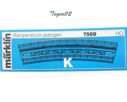 Märklin H0 7569 -OVP Rampenstück gebogen NEU in OVP